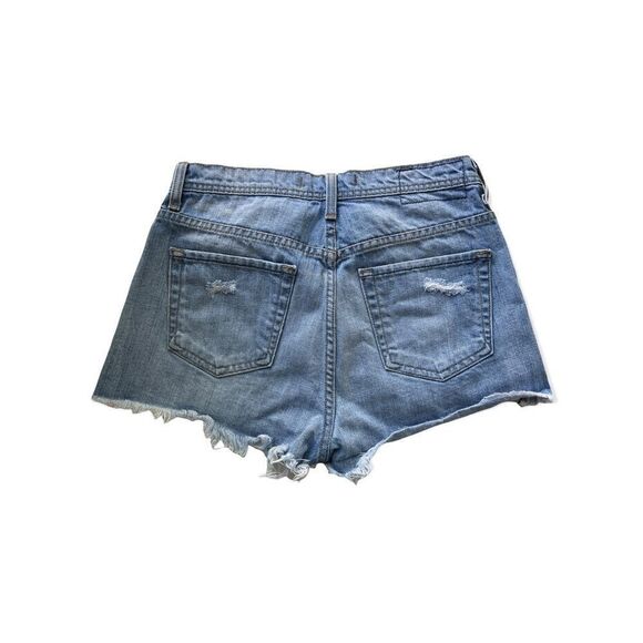 Flying Monkey Rose Embroidered Denim Bootie Shorts - 26 - Picture 11 of 11